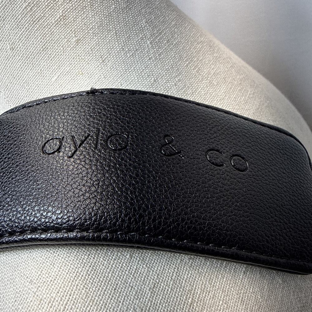 Ayla & Co Mini Bag Black Transitional Minimal Diaper Bag Backpack Vegan Leather - Picture 7 of 14